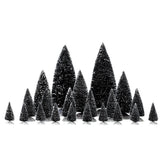 Lemax, Assorted Pine Trees, Set of 21